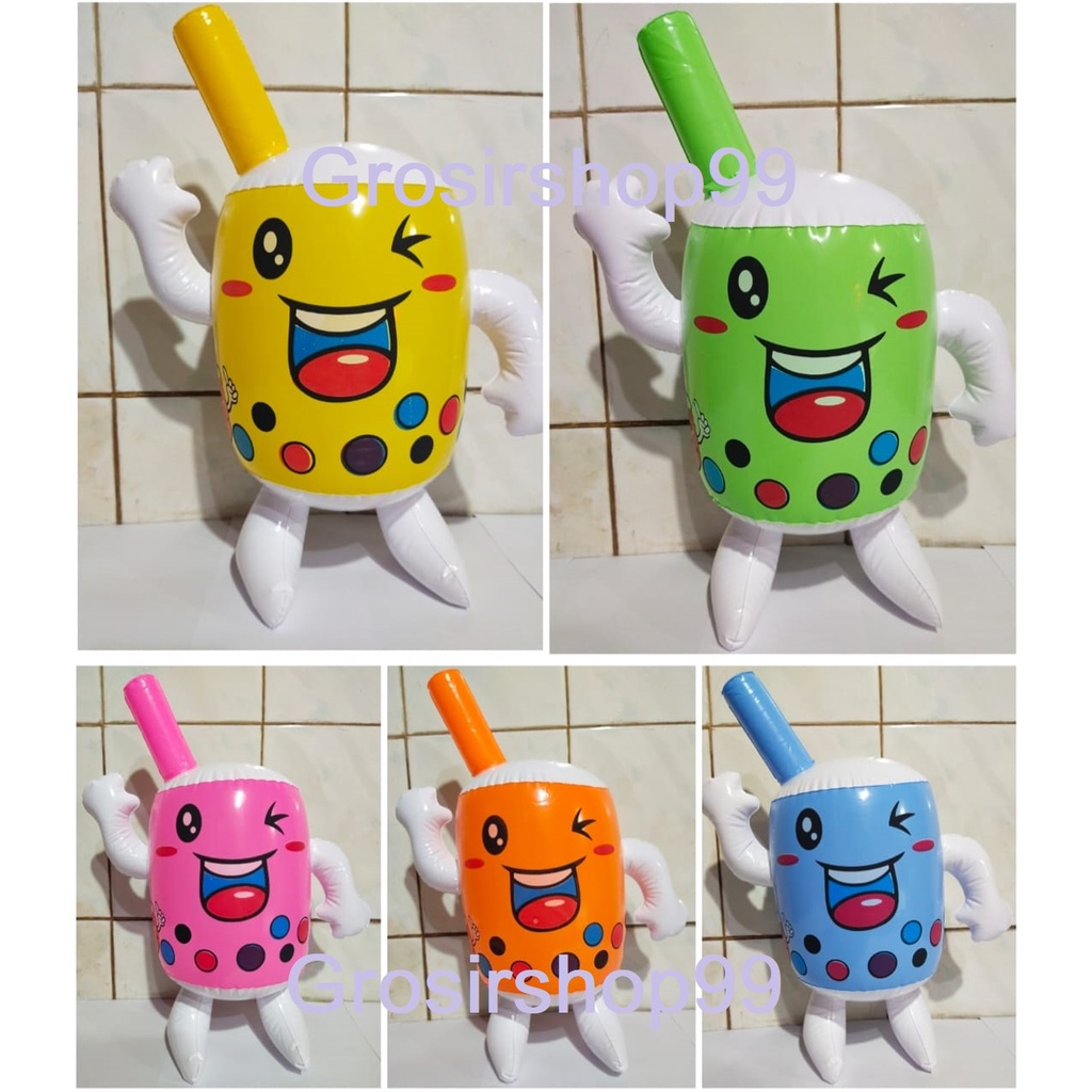 Mainan Balon Tiupan Boneka Boba Bahan PVC SNI