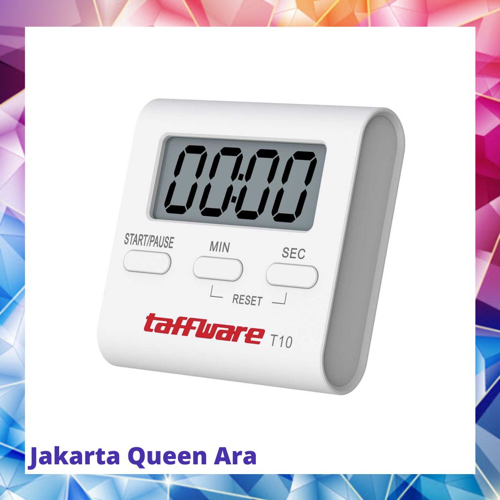 Taffware Timer Masak Dapur Countdown Digital Alarm Clock - T1