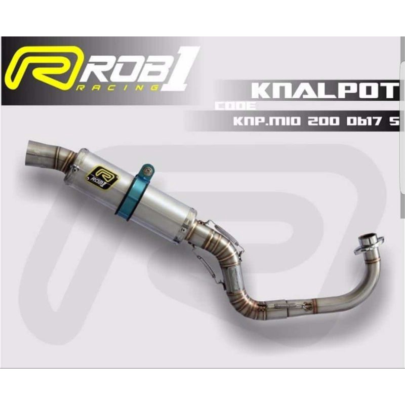 Knalpot rob1 Mio 200cc knalpot racing Mio Nouvo 200cc rob 1 racing