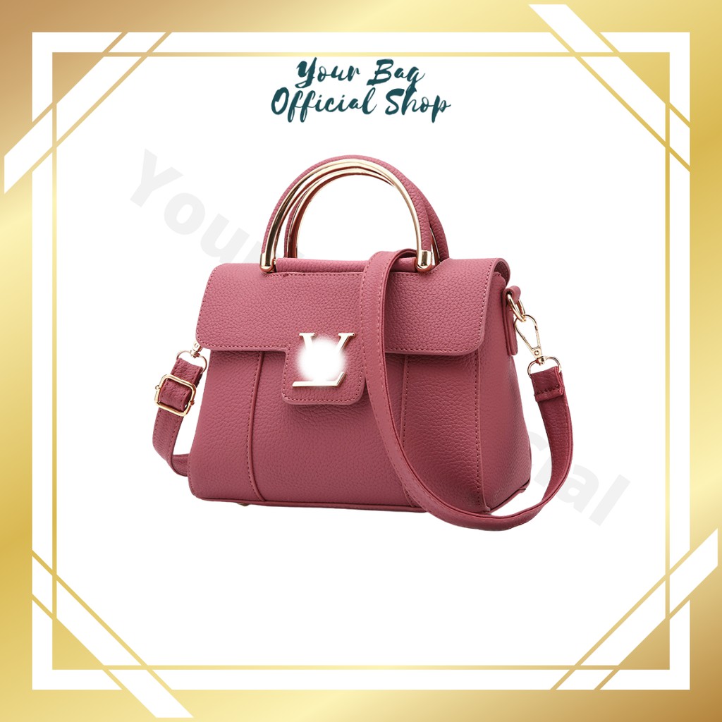 Handbag Wanita Tas Selempang V Berkualitas Premium Import