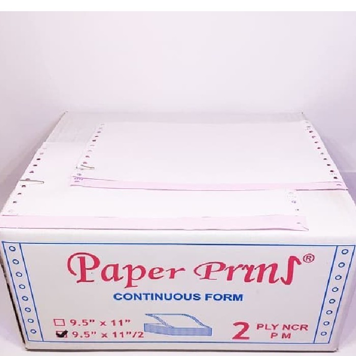 

CONTINUOUS FORM 9,5 X 11/2 2PLY PAPERPRYRNS (PRS - BAGI 2)