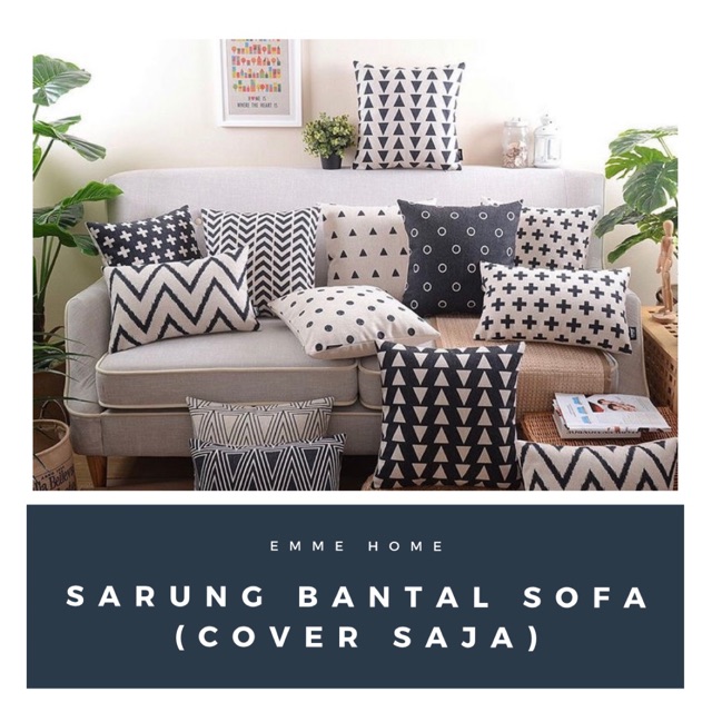 SARUNG BANTAL SOFA 40x40 cm (COVER SAJA) | Shopee Indonesia