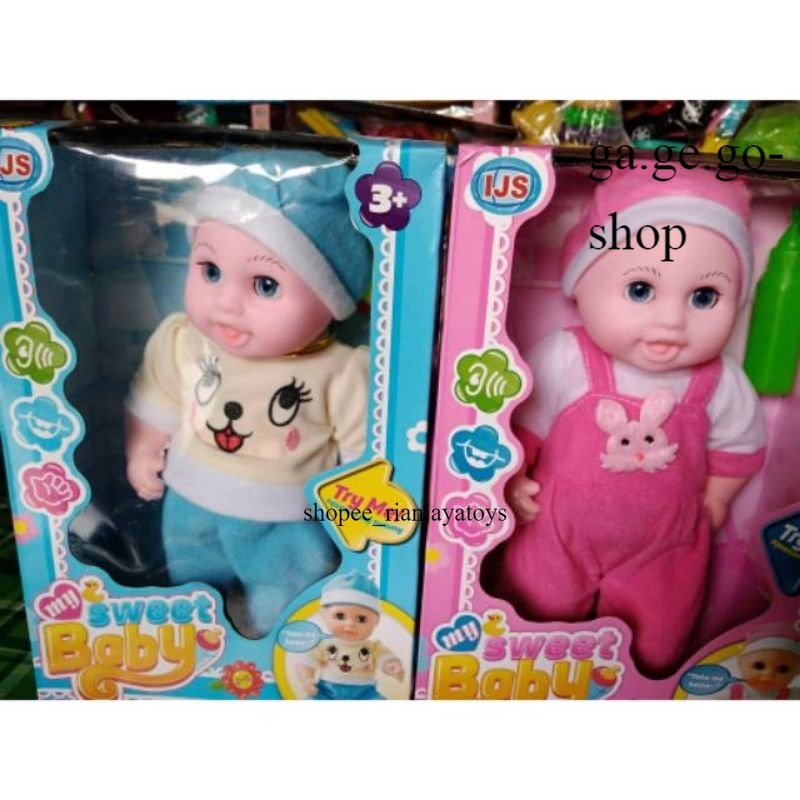 PROMO Mainan Bayi Boneka Ukuran Besar Bisa Nangis / Mainan Boneka Nangis mama papa GA.GE.GO