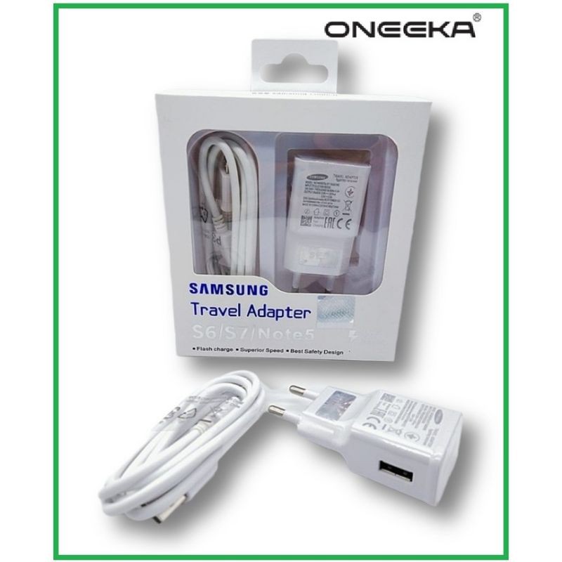 Charger Samsung ORIGINAL 2A Dengan Kabel Micro USB Adaptif Pengisian Cepat Fast charging