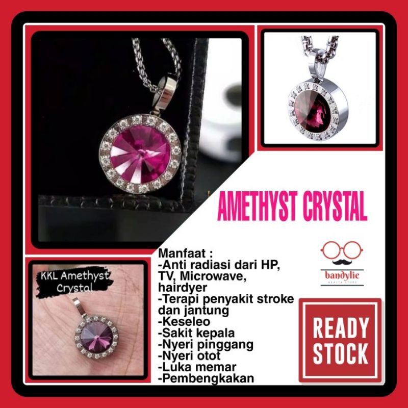 Kalung Kesehatan KK LIFORCE AMETHYST CRYSTAL