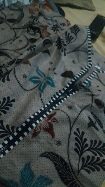 Tey-17 Batik Wanita Asj Sa Hrb026 Kenongo Kemeja Tosca Pendek Terbaru