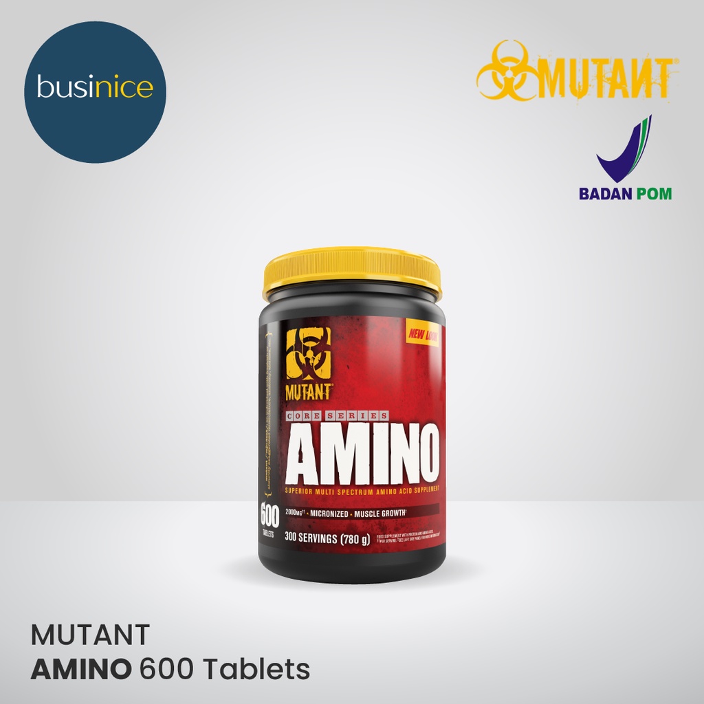 Mutant Amino 600 Tabs Asam Amino 600 Tablet