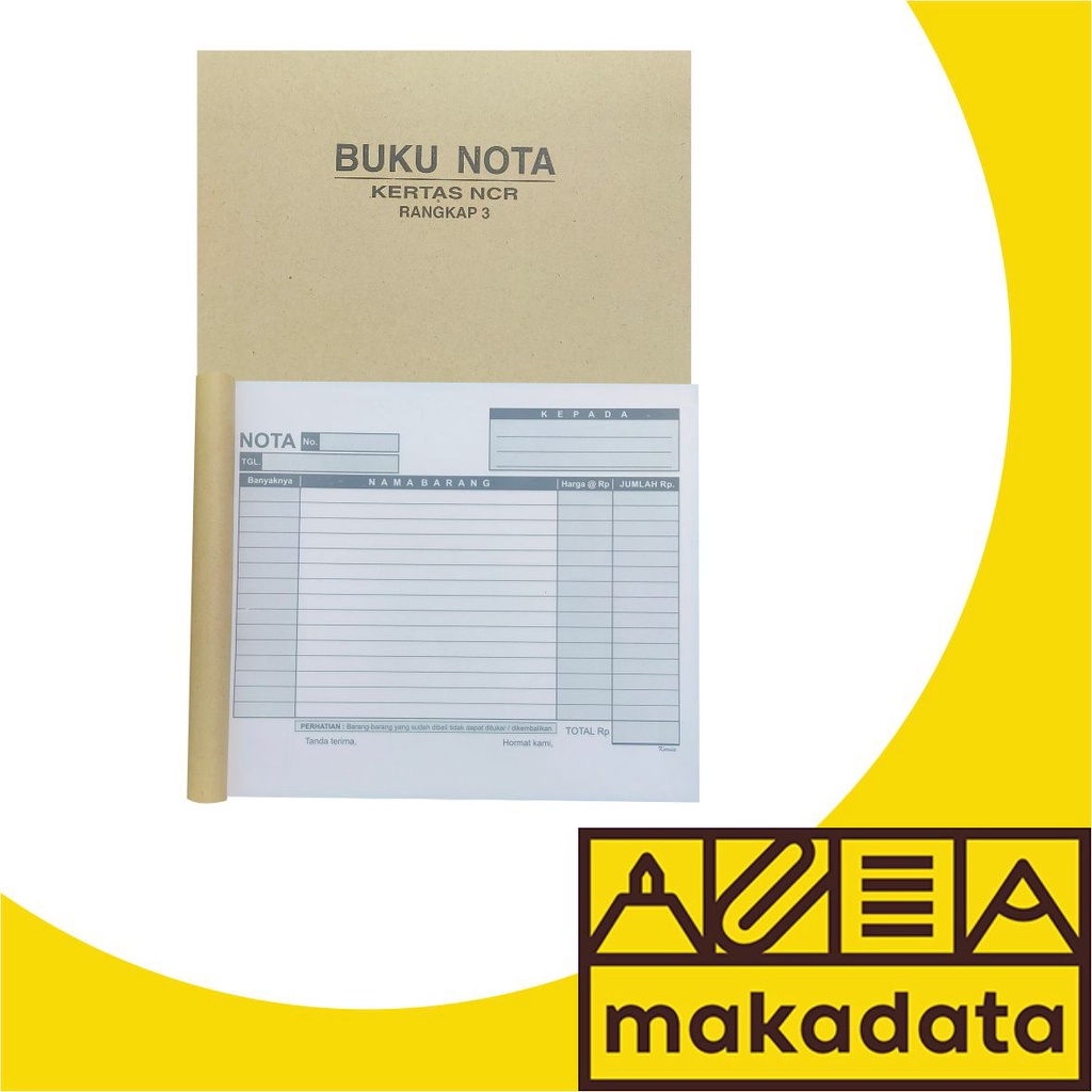 

NOTA DATAR 1/2 FOLIO 3 RANGKAP 25 LEMBAR KURNIA (1PCS) MURAH