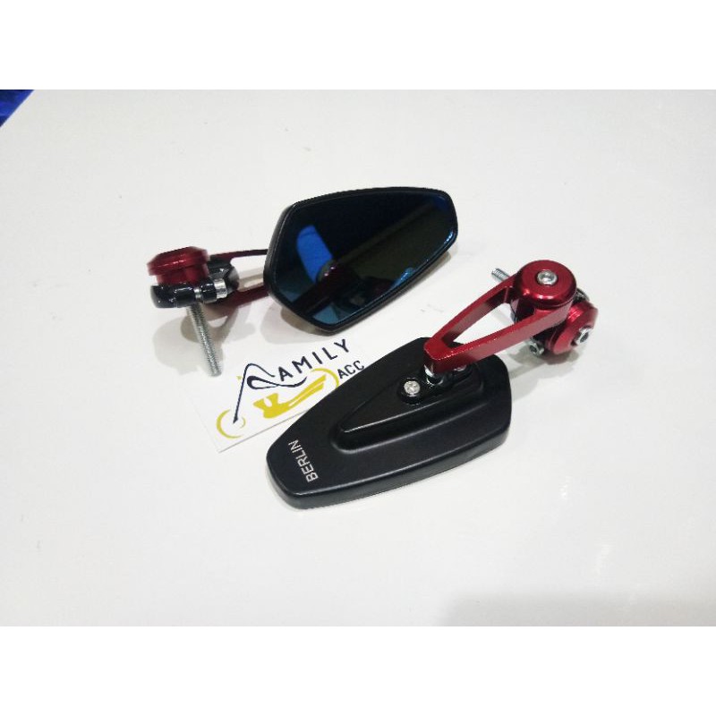 Spion Jalu Bar End Oval CNC Motor Nmax/Aerox/Vario/Pcx/Xmax/Vixion/Xabre/CB150R/Lexi/Beat Universal