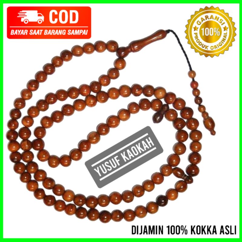 TASBIH KOKKA KAUKAH ASLI 100% ORIGINAL 99 BUTIR UK 6MM / TASBIH KOKKA ASLI / TASBIH KAOKAH ASLI