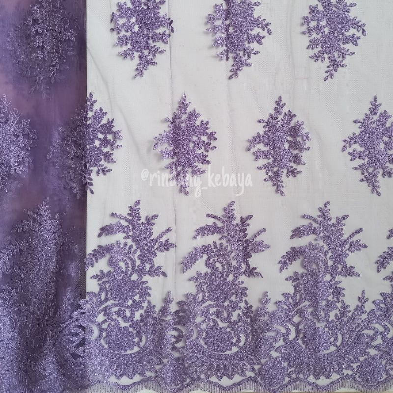 Brokat Tille Tile Bordir Bunga