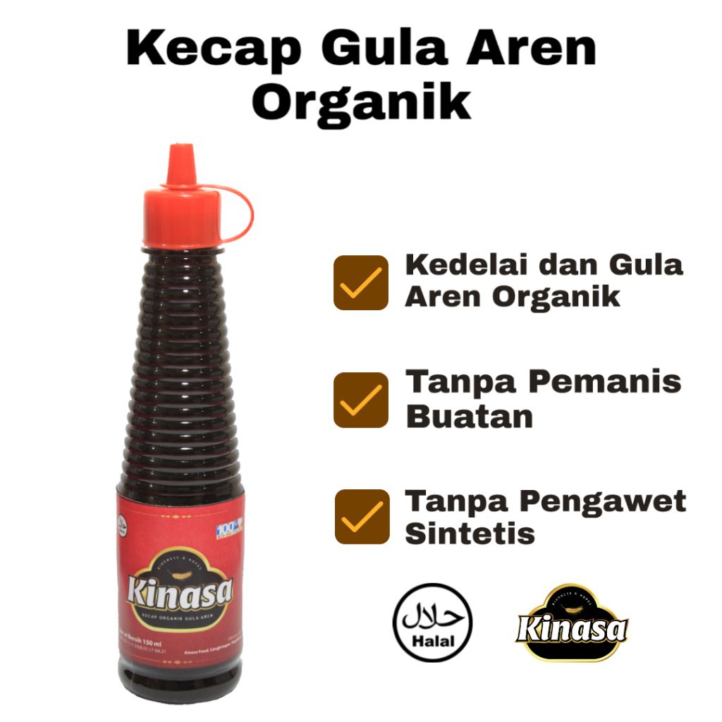 

Kecap Organik Gula Aren KINASA 150 ml