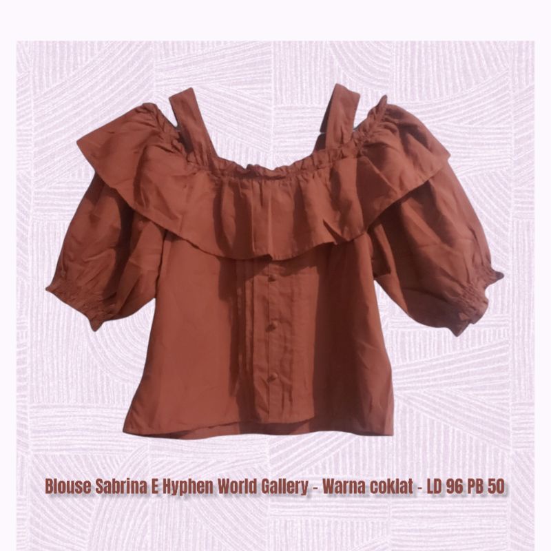 Blouse Sabrina E Hyphen World Gallery