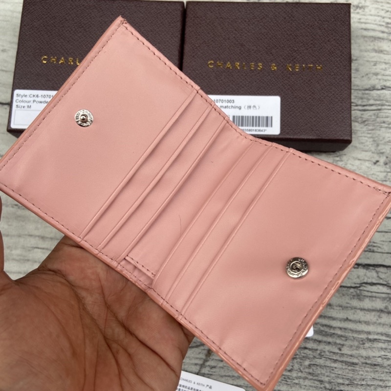 Dompet wanita Charles and keith original import dompet kartu wanita branded card holder CNK