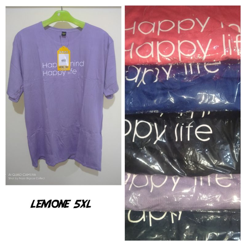 KAOS ADEM JUMBO LEMONE 5XL DAN 9XL LENGAN PENDEK