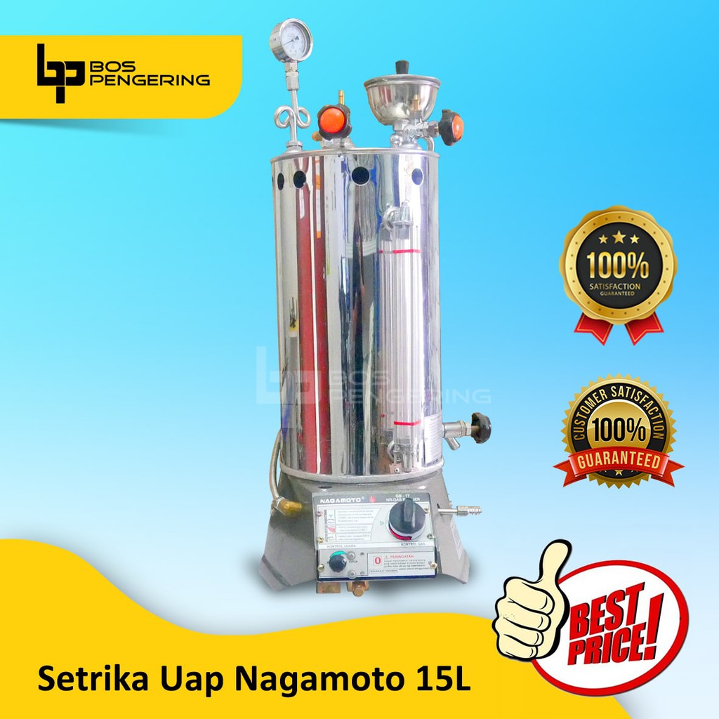 Boiler Setrika Uap Laundry Nagamoto Kapasitas 15 Liter