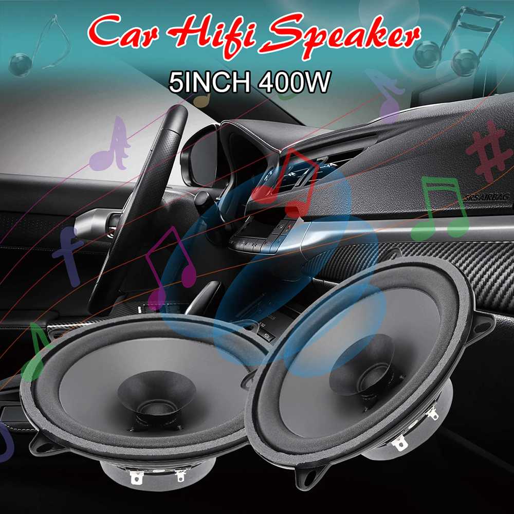 PCINENER Speaker Subwoofer Mobil HiFi 5 Inch 400W 1 PCS - TS-501