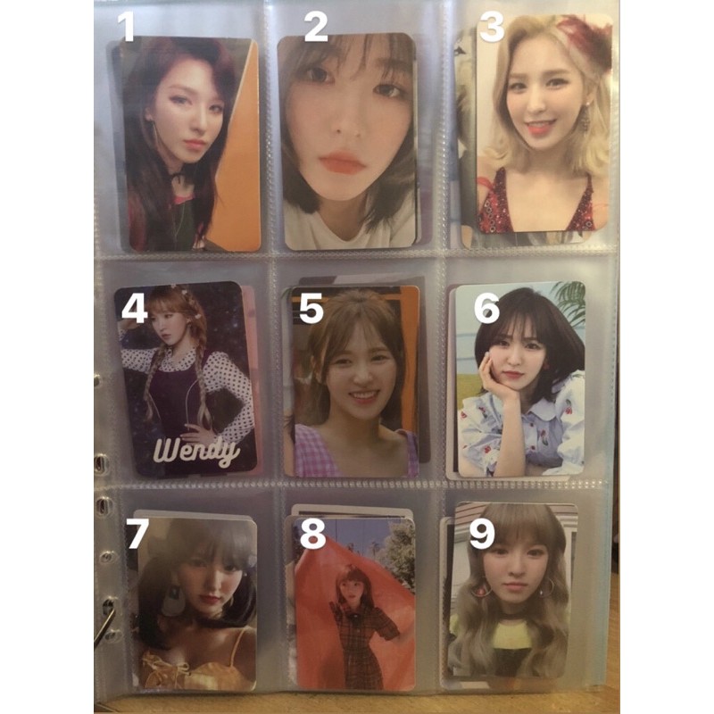 Photocard Wendy Red Velvet