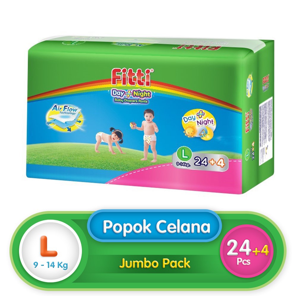 Fitti Day & Night Jumbo Pack L 24 (Extra 4 Pcs) | Shopee