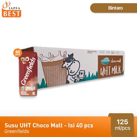 

READY COD Susu UHT Choco Malt Greenfields 125 ml - Isi 40 pcs