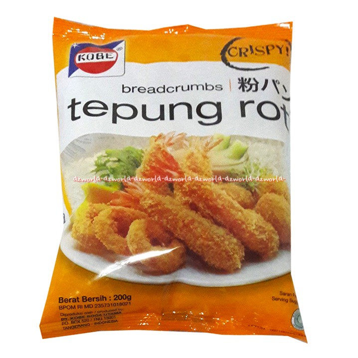 Tepung Roti Kobe Crispy 200gr Bread Crumbs Tepung untuk Garing Kriuk Pedas