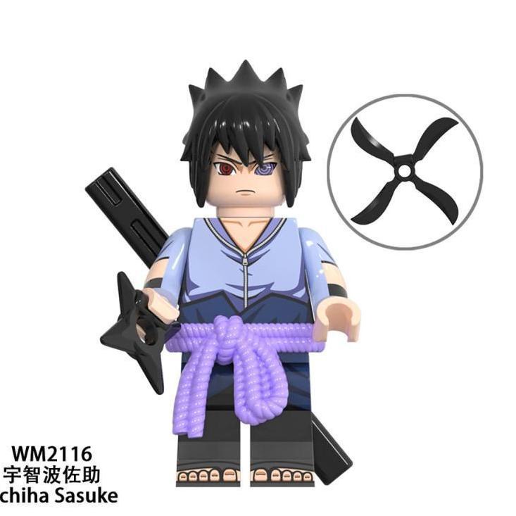 ￣☊ Lego Sasuke Uchiha Naruto Shippuden Ninja Movie Sonic Ninjago Hero Luffy Kirim Langsung