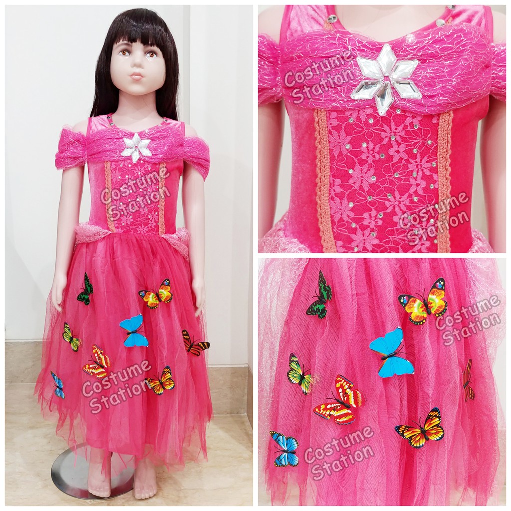 Kostum Putri Aurora / Costume Disney Princess Aurora anak perempuan