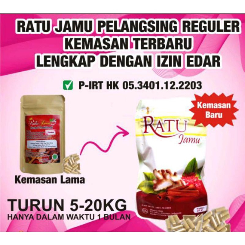 RATU JAMU REGULER PELANGSING ORIGINAL 100% AMPUH