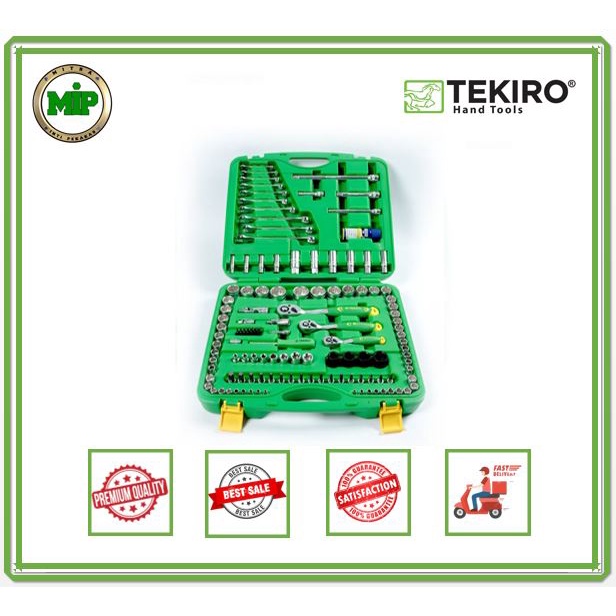 Tekiro Kunci Soket set 120pcs 12pt / Tool set 120pcs Hand socket set 120pc 12 PT