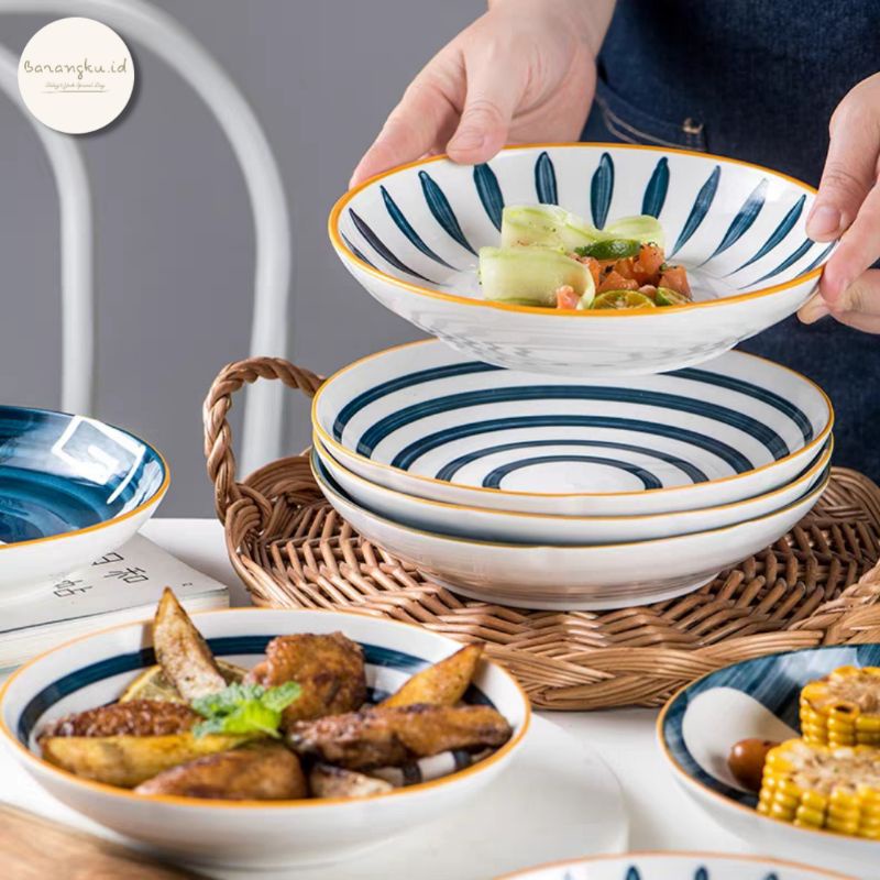 Piring Makan Keramik Jepang Wadah Saji Keramik Ceramic Plate