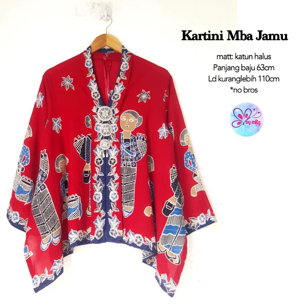 Blus kartini Mba Jamu Ori Batik Solo