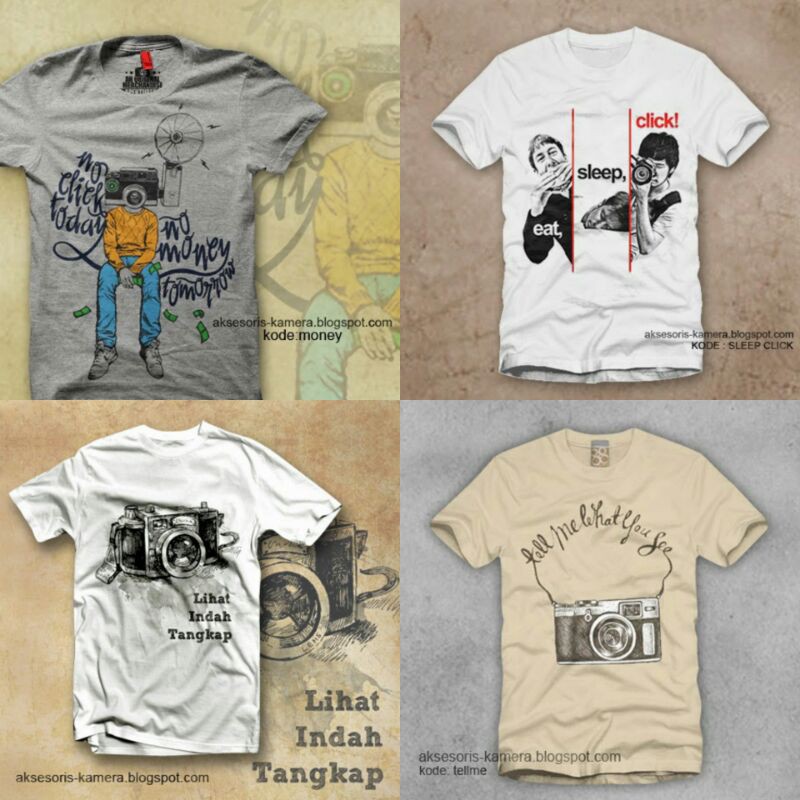 Kaos Fotografi / Fotografer / Kamera / Photography