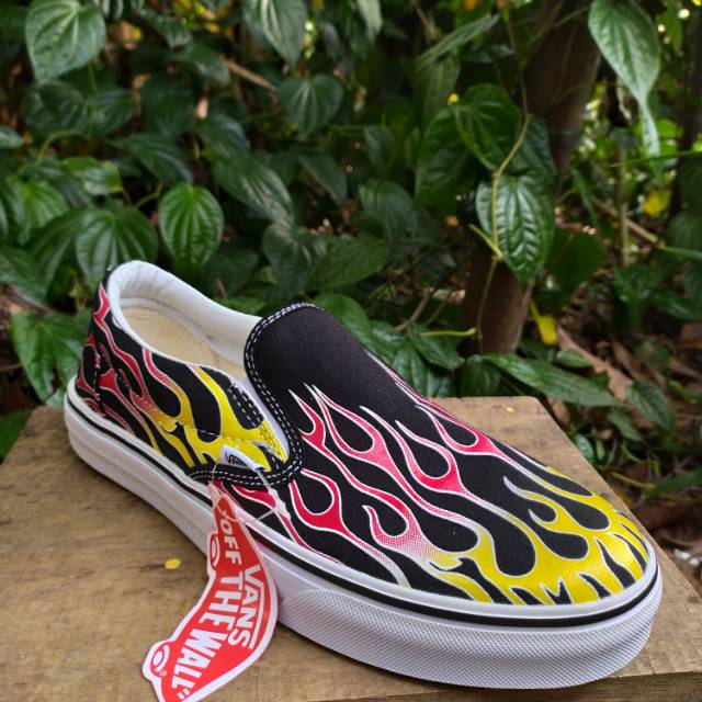 Vans Slip-on "Flame" Mash Up Black