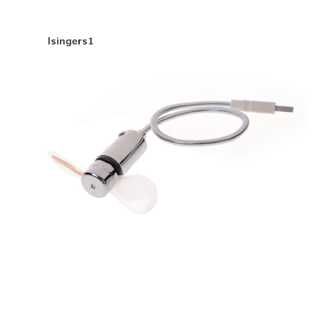 (lsingers1) Kipas Angin Mini Flexible Dengan Lampu LED