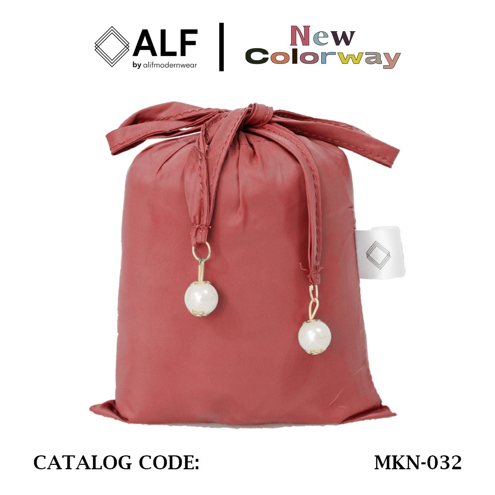 Alif Modern Wear - Mukena Mini Parasut Premium Korea Travel - Dusty Cedar