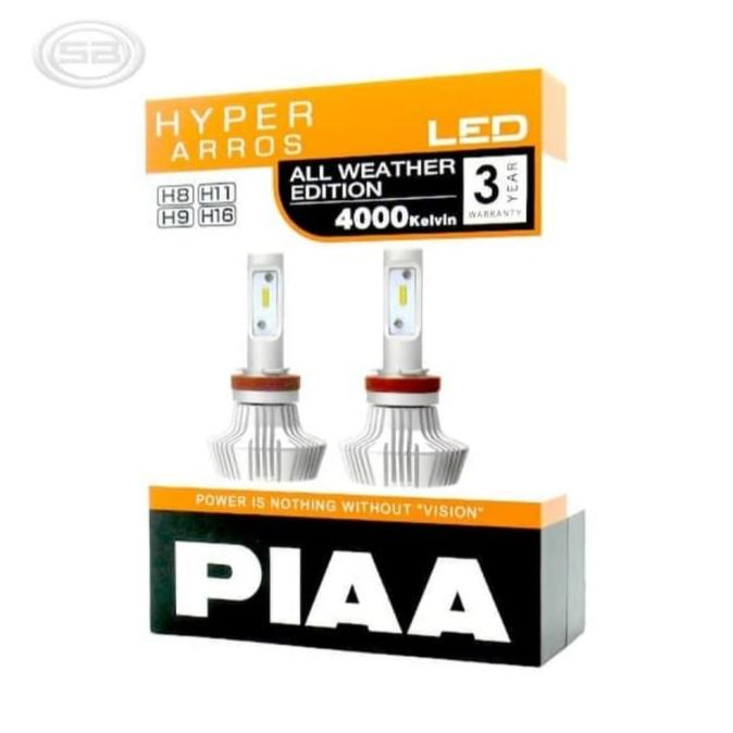 LED FOGLAMP JAZZ H11-H16 4000KELVIN PIAA HYPER ARROS GARANSI alcom41 dijamin