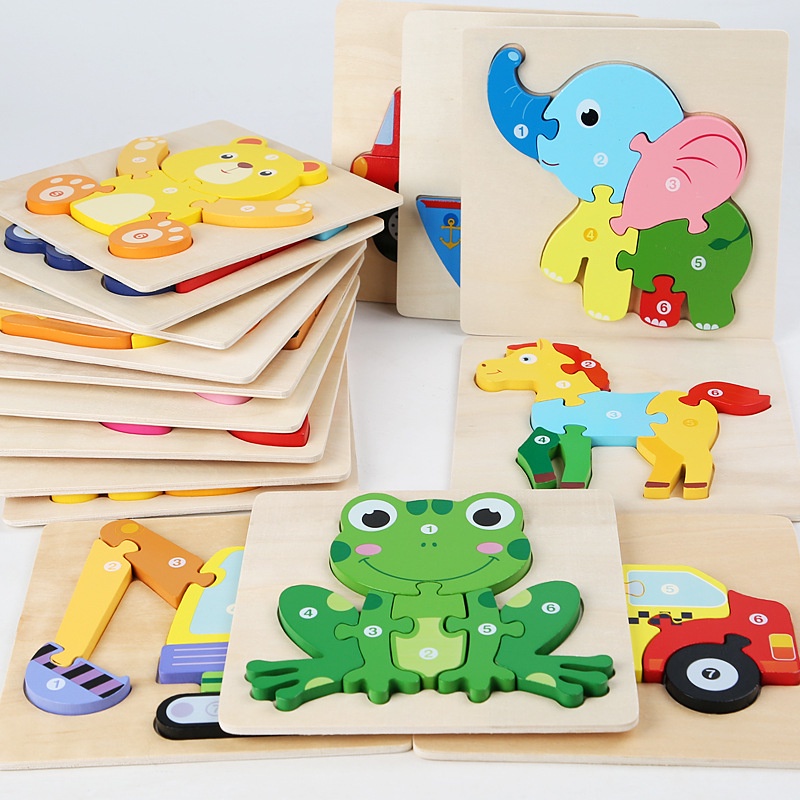 [BIG SALE] 3D Chunky Puzzle | Mainan Edukasi Anak - Baru