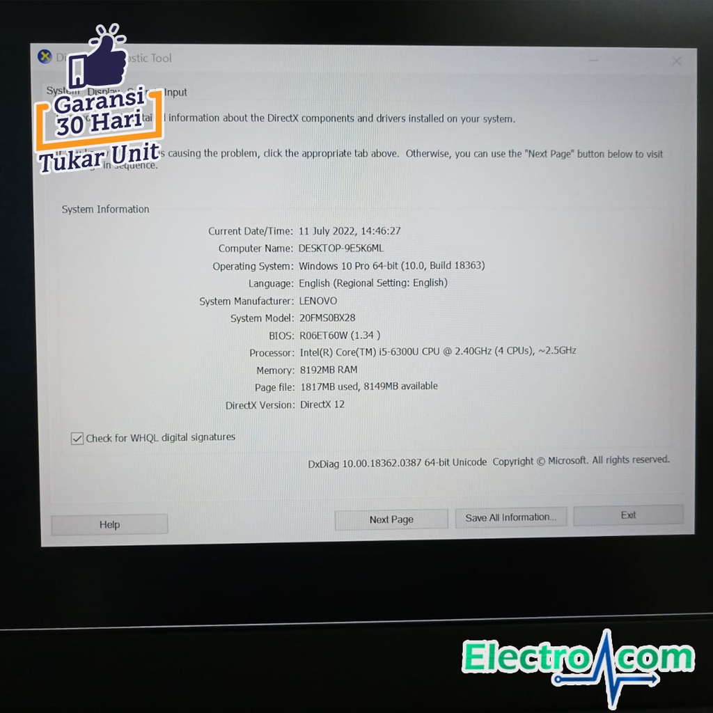 Lenovo Thinkpad T480 - T470 - T460 - T450 14 Inch Core i5 / i7 BIG SALE
