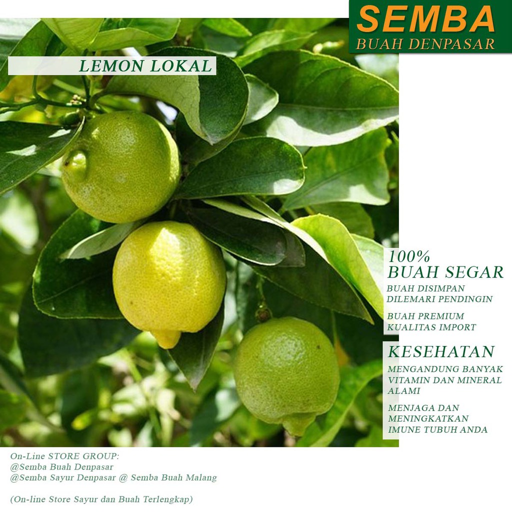 

LEMON IMPORT RRC buah fruit sayuran sembako food makanan pangan fresh segar murah DENPASAR BALI