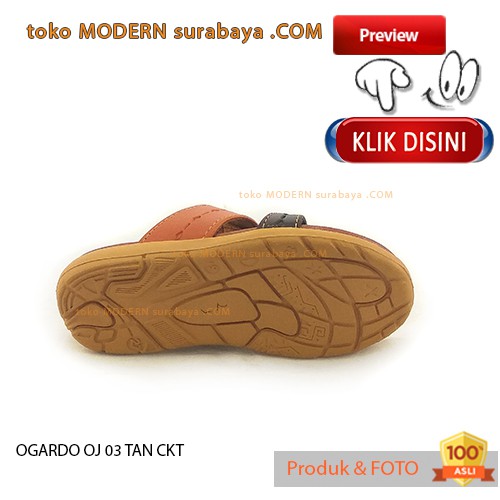 OGARDO OJ 03 TAN CKT sendal anak jepit casual flip flop sol empuk