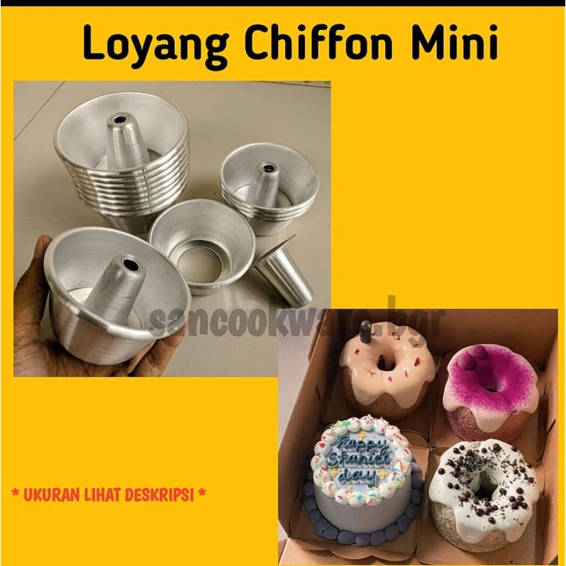 Cetakan Kue Chiffon Mini/Loyang Bolu Chiffon mini
