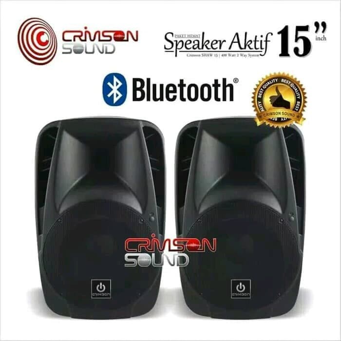 paketan karaoke crimson 15 inch bluetooth speaker aktiv dan pasif 15 soul free stand aktiv pasiv