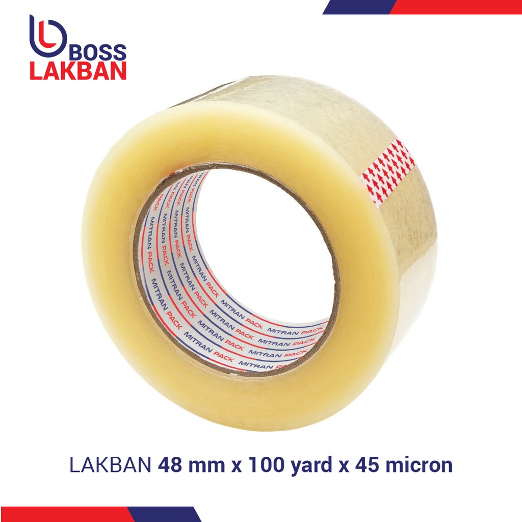 Lakban Bening Coklat 90 meter 100 yard FULL x 48 mm Lakban Bening Coklat 90 meter 100 yard FULL x 48 mm