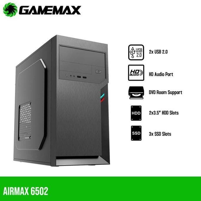 PC CASE Gamemax Airmax 6502 Micro-ATX with PSU 500Watt