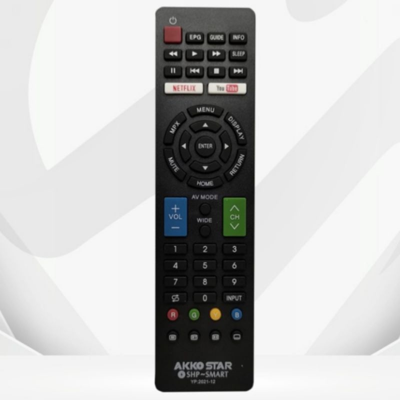 remote SMART TV akko star remot LANGSUNG PAKAI tanpa setting