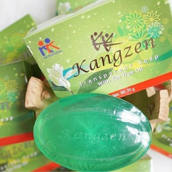 Sabun Cuci Muka Jerawat Kangzen EPO Kuning &amp; Kangzen Tea Tree Oil Hijau Muka Bruntusan KK Indonesia