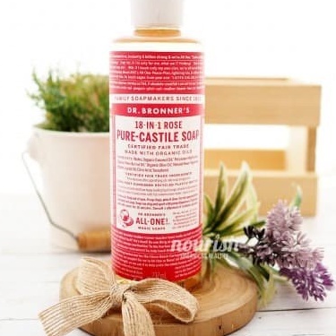 Dr Bronners Rose Pure-Castile Soap 237 Ml