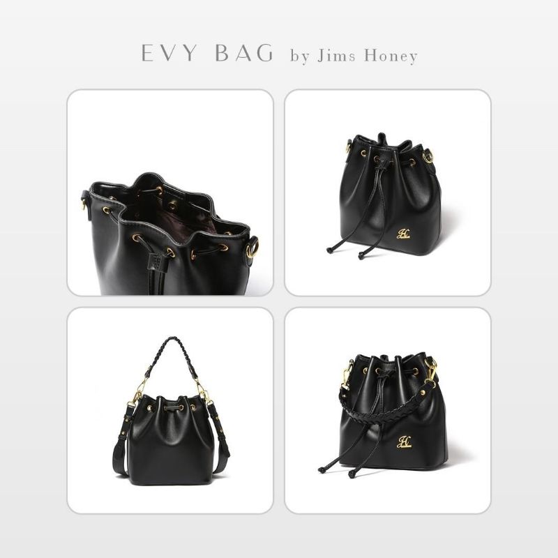 EVY BAG JIMS HONEY ORI TAS SELEMPANG WANITA IMPORT FASHION CEWEK KOREA BUCKET SLING BAG BAHU MURAH