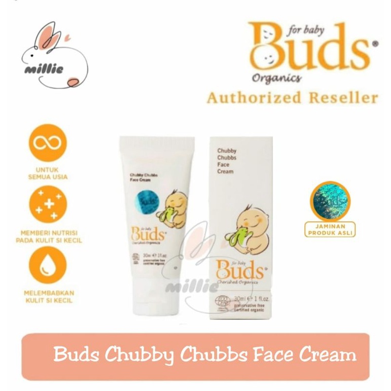 Buds Organics Chubby Chubbs Face Cream - Lotion Pelembab Kulit Wajah