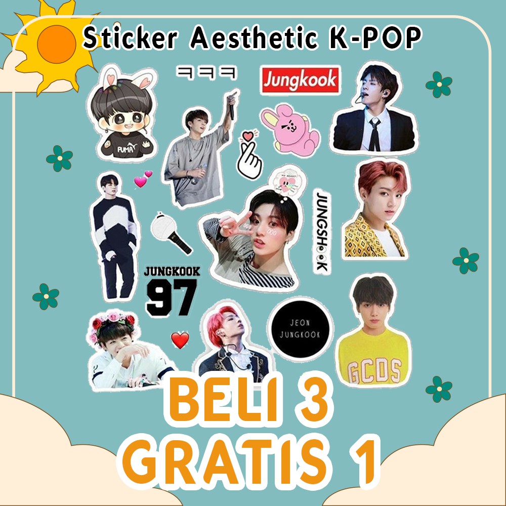 

Sticker Aesthetic Kpop Series F Ukuran 15x15cm / Stiker Tumbler / Stiker Laptop / Stiker Jungkook